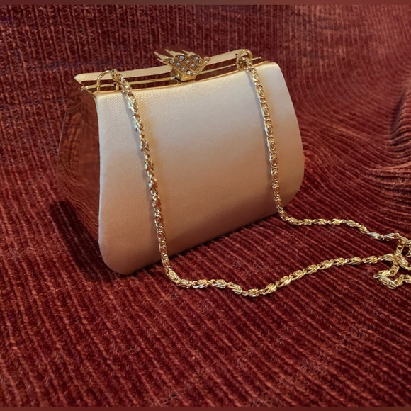 Gold Satin Clutch - Picture 2 of 16